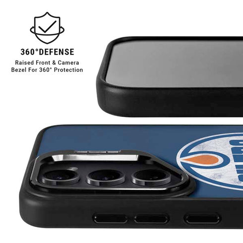 NHL Edmonton Oilers Distressed Galaxy S24 FE Kickstand Case